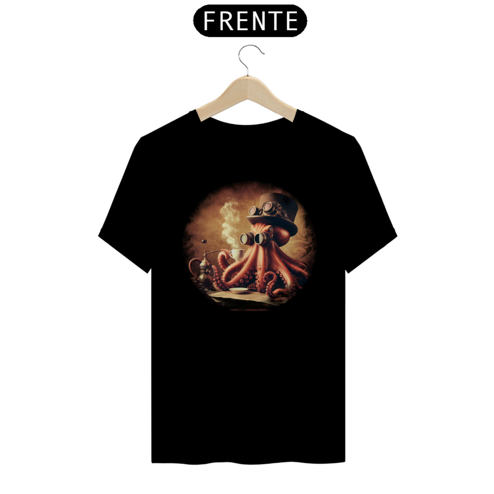 Nome do produto: Camiseta - Steampunk Octopus 