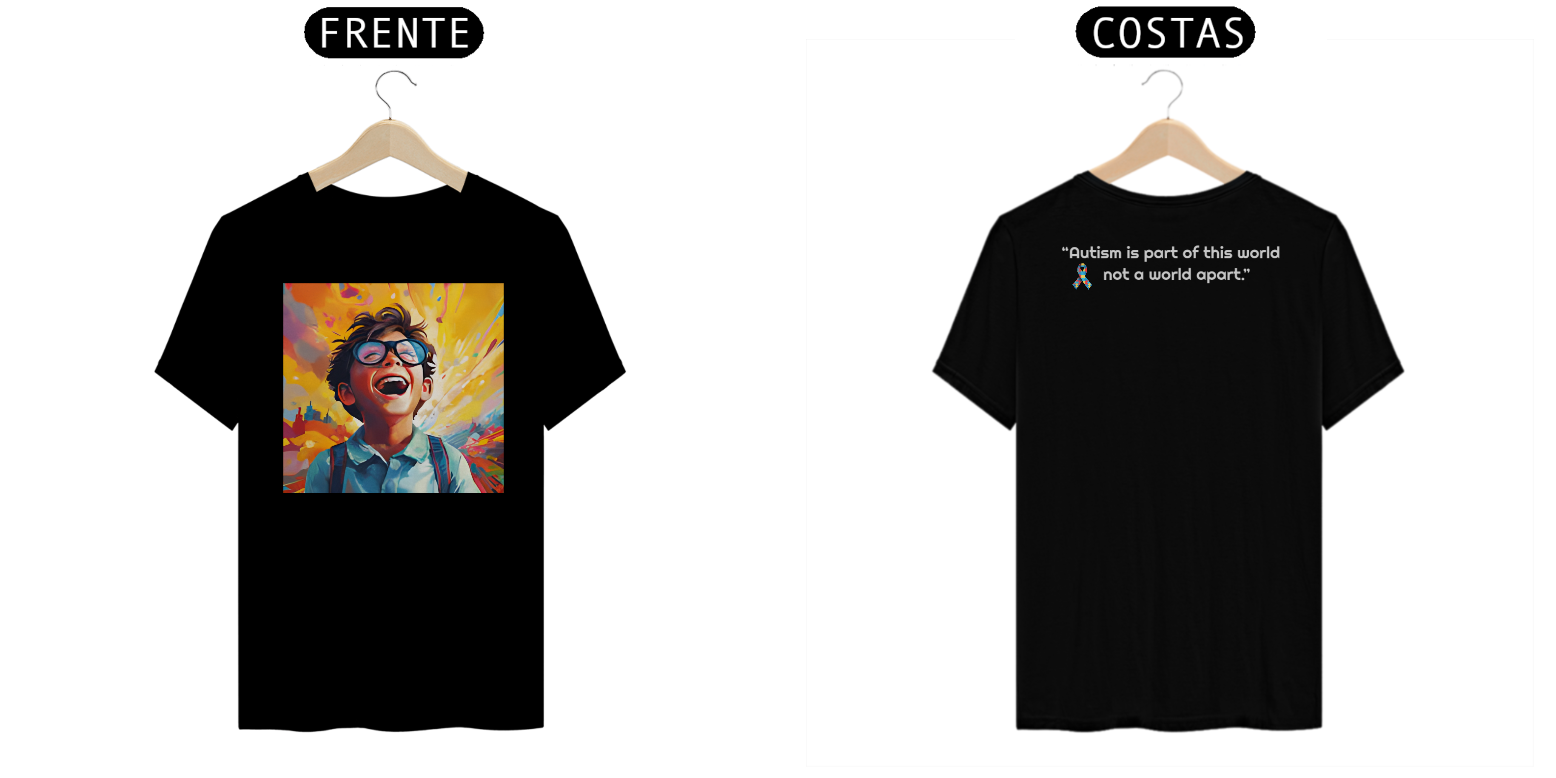 Nome do produto: Camisa - Autism is part of this world