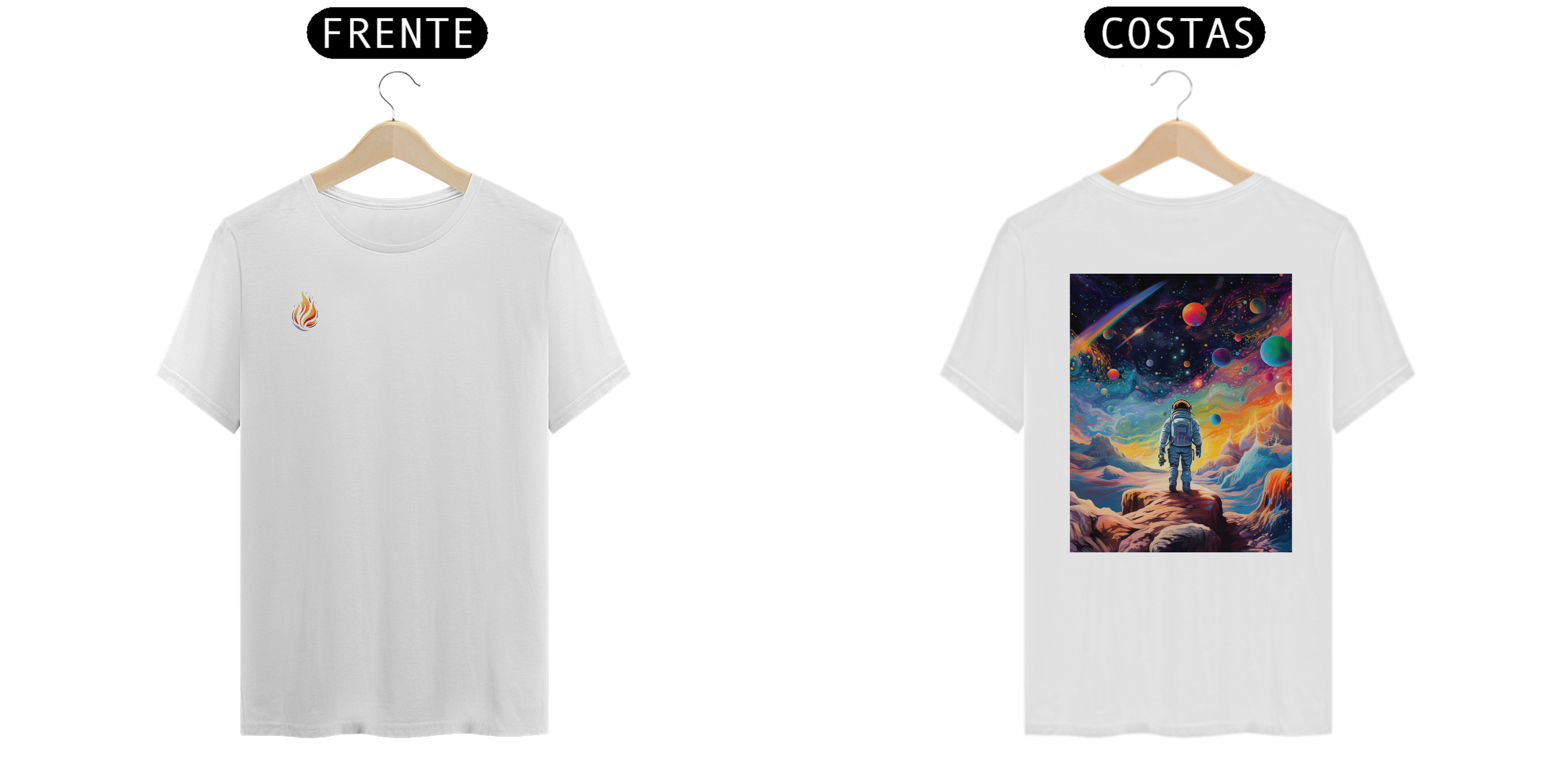 Nome do produto: Camiseta Astronauta