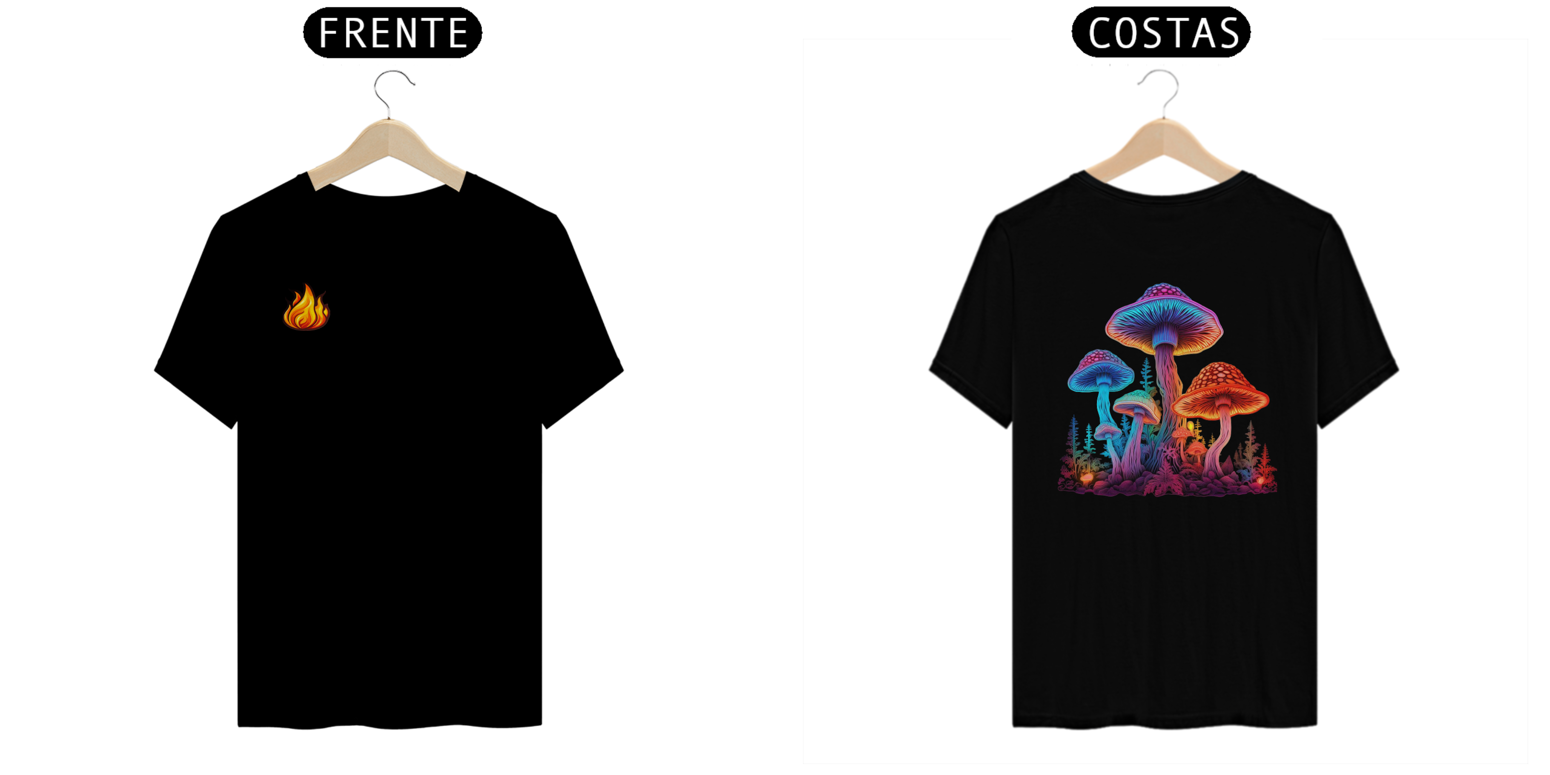 Nome do produto: Camisa Cogumelo musgo