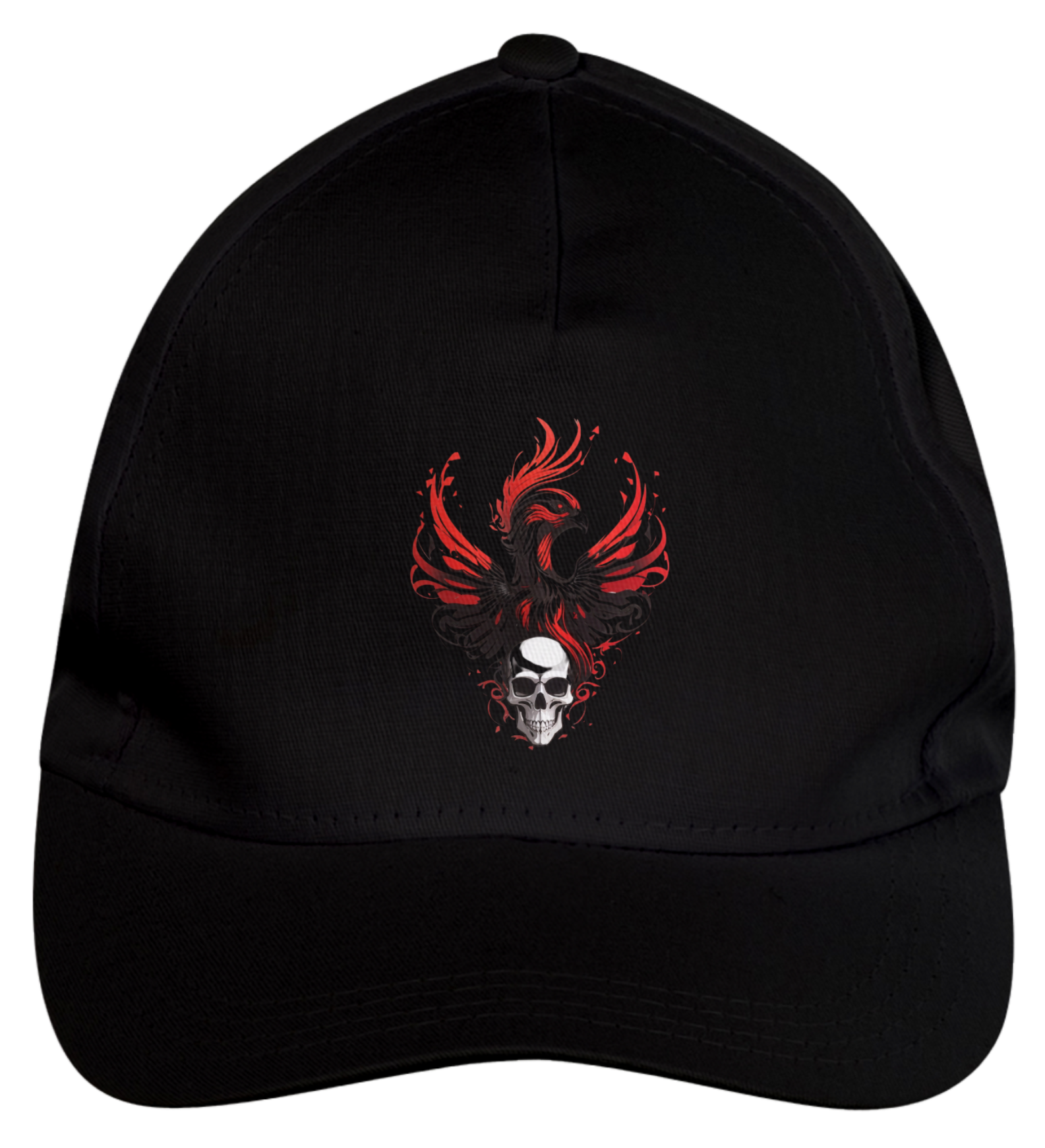 Nome do produto: Boné de Brim - Burning Skull