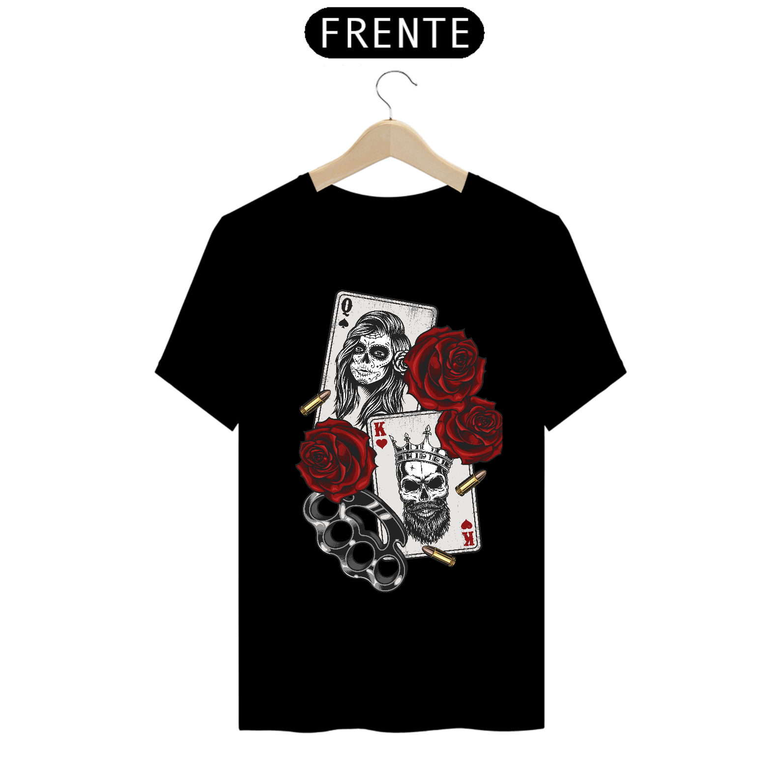 Nome do produto: CAMISETA PRIME QUEEN & KING SKULL