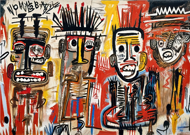 Pôster Neoexpressionista - Releitura Basquiat 01