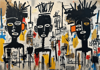 Pôster Neoexpressionista - Homenagem à Basquiat 02 - Koz Palma 2023