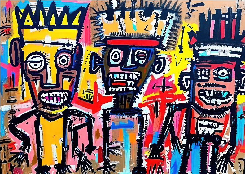 Pôster Neoexpressionista - Homenagem à Basquiat 03 - Koz Palma 2023