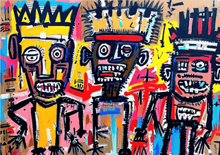 Pôster Neoexpressionista - Homenagem à Basquiat 03 - Koz Palma 2023