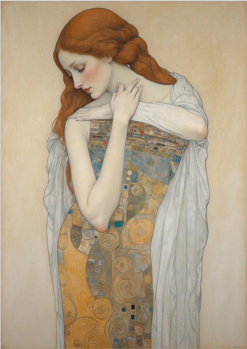 Pôster Simbolista - Figura Feminina 01 