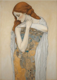 Pôster Simbolista - Figura Feminina 01 