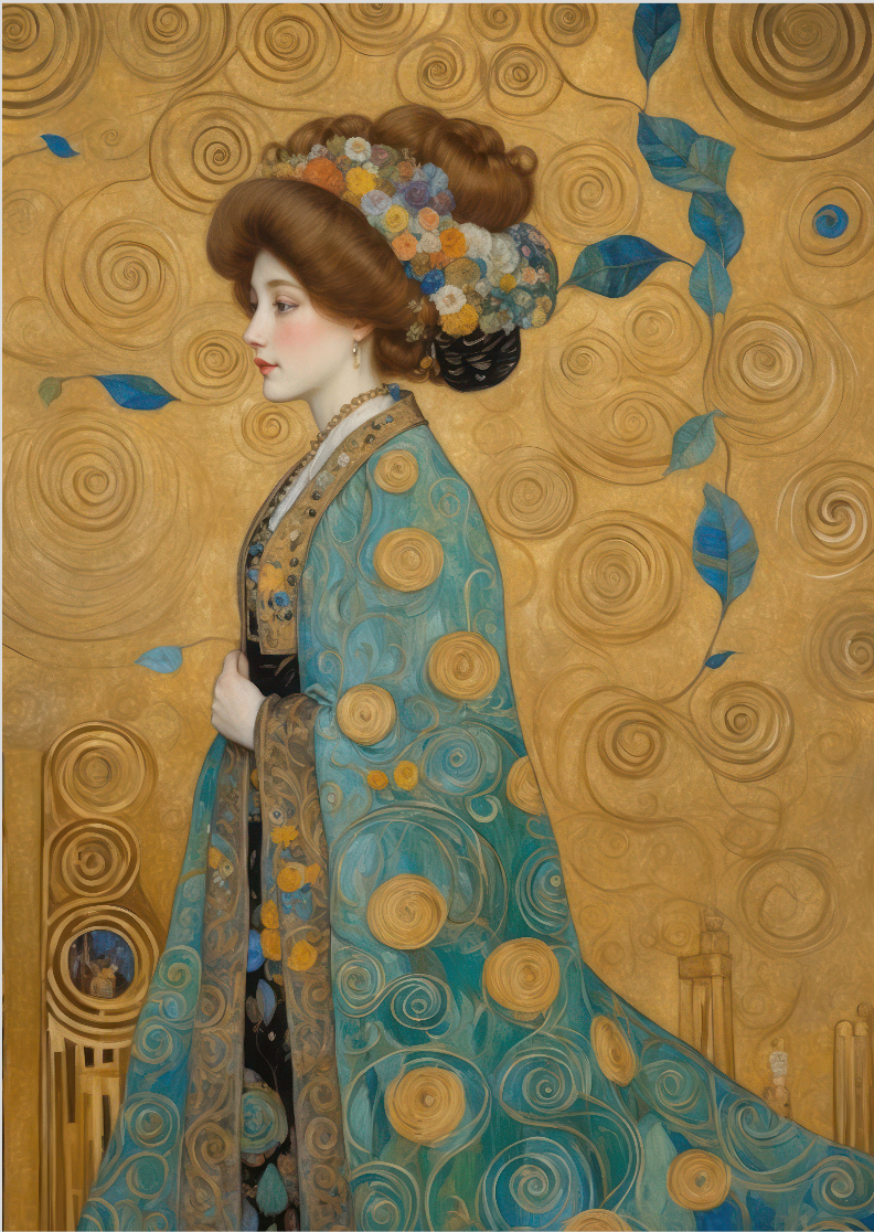 Pôster Simbolista - Figura Feminina 02