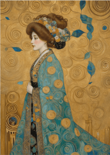 Pôster Simbolista - Figura Feminina 02