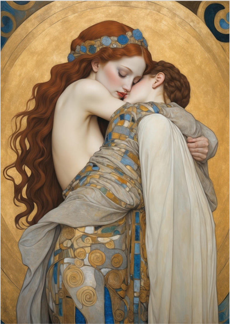 Pôster Simbolista - O Abraço 