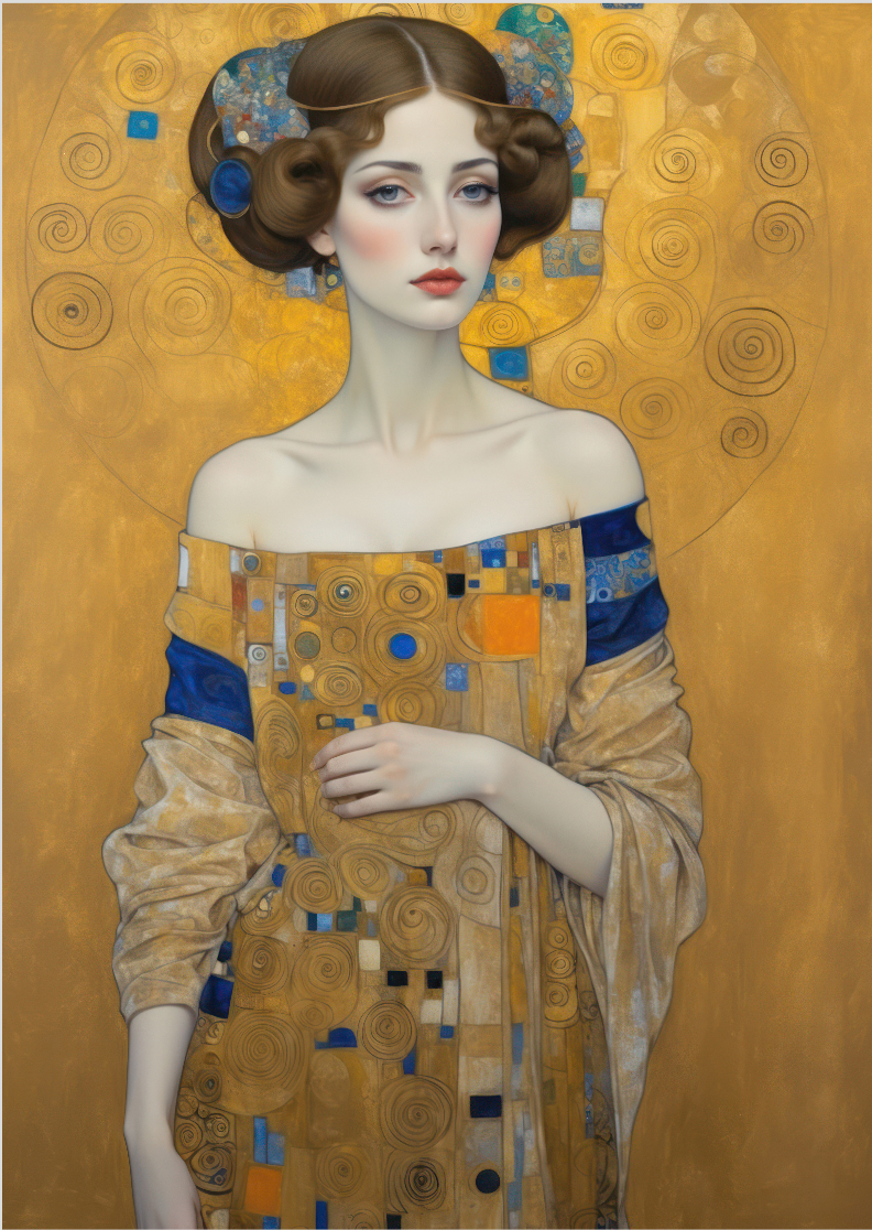 Pôster Simbolista - Figura Feminina 04