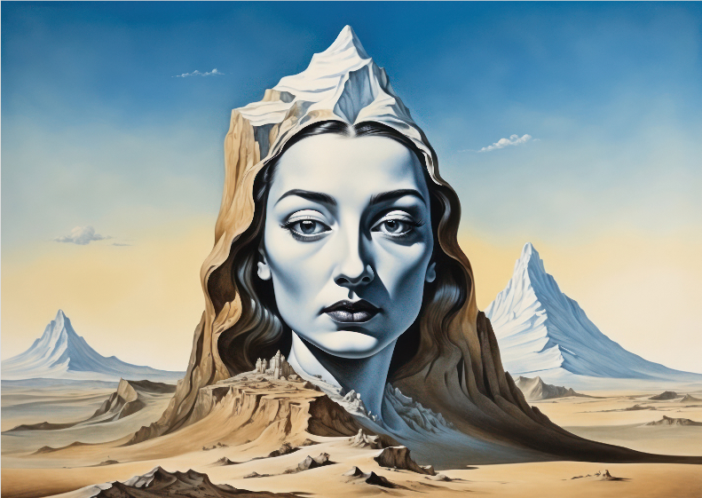 Pôster Surrealista - A Face 01 