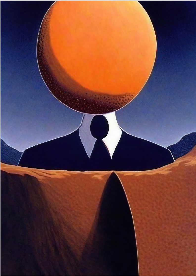Pôster Surrealista - Releitura René Magritte - Tributo 03