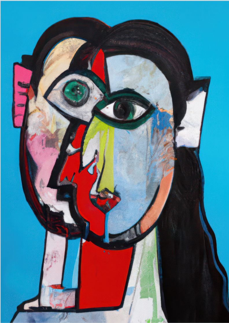 Pôster Pintura Digital - Azui 03 - Sem Moldura - Orientação Retrato - Tamanhos: A0, A1, A2 e A3 - Fine Art