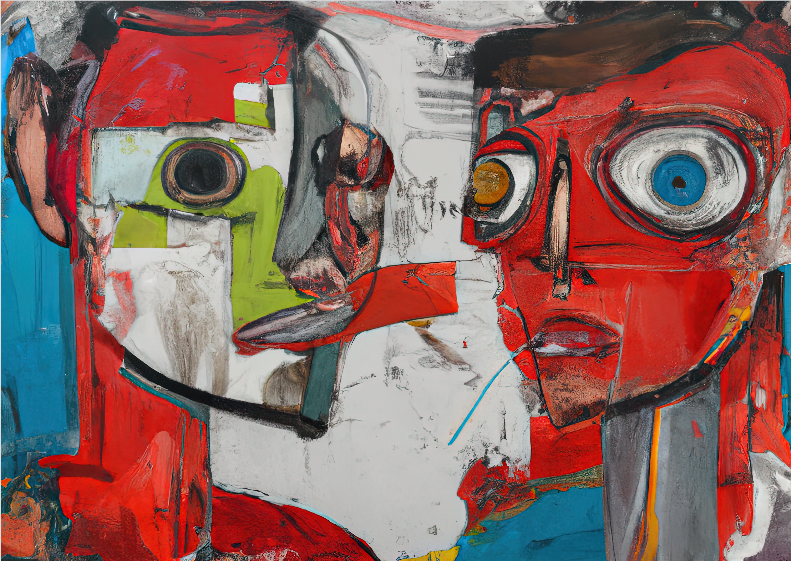 Pôster Pintura Digital - Red 02 - Sem Moldura - Orientação Paisagem - Tamanhos: A0, A1, A2 e A3 - Fine Art