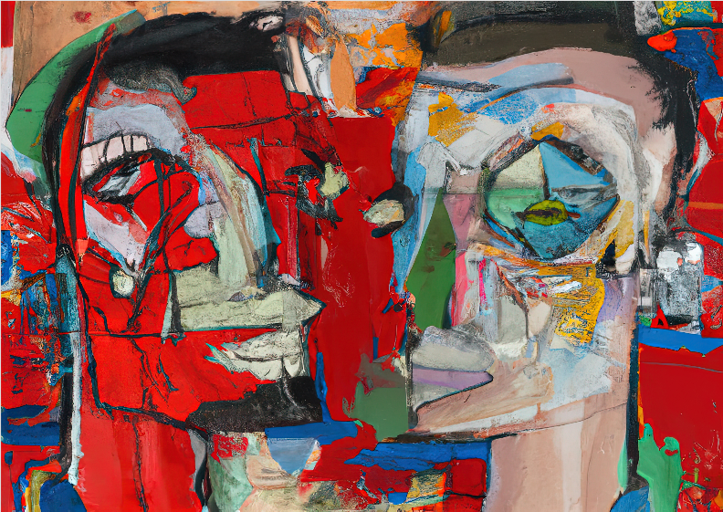 Pôster Pintura Digital - Red 05 - Sem Moldura - Orientação Paisagem - Tamanhos: A0, A1, A2 e A3 - Fine Art