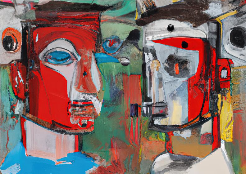 Pôster Pintura Digital - Red 06 - Sem Moldura - Orientação Paisagem - Tamanhos: A0, A1, A2 e A3 - Fine Art