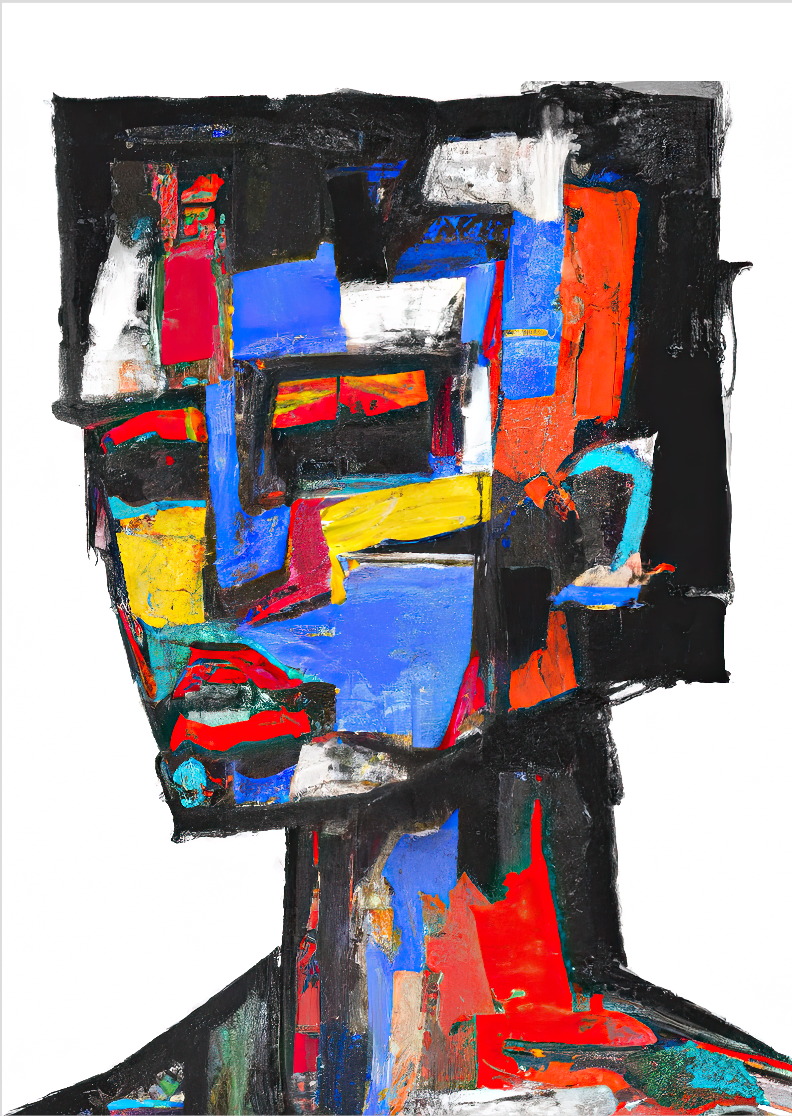 Pôster Pintura Digital - Cabeza 01 - Sem Moldura - Orientação Retrato - Tamanhos: A0, A1 e A2 - Fine Art