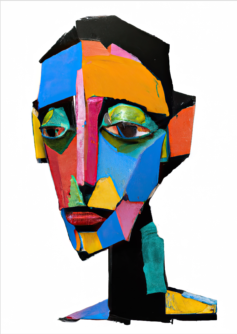 Pôster Pintura Digital - Cabeza 10 - Sem Moldura - Orientação Retrato - Tamanhos: A0, A1 e A2 - Fine Art