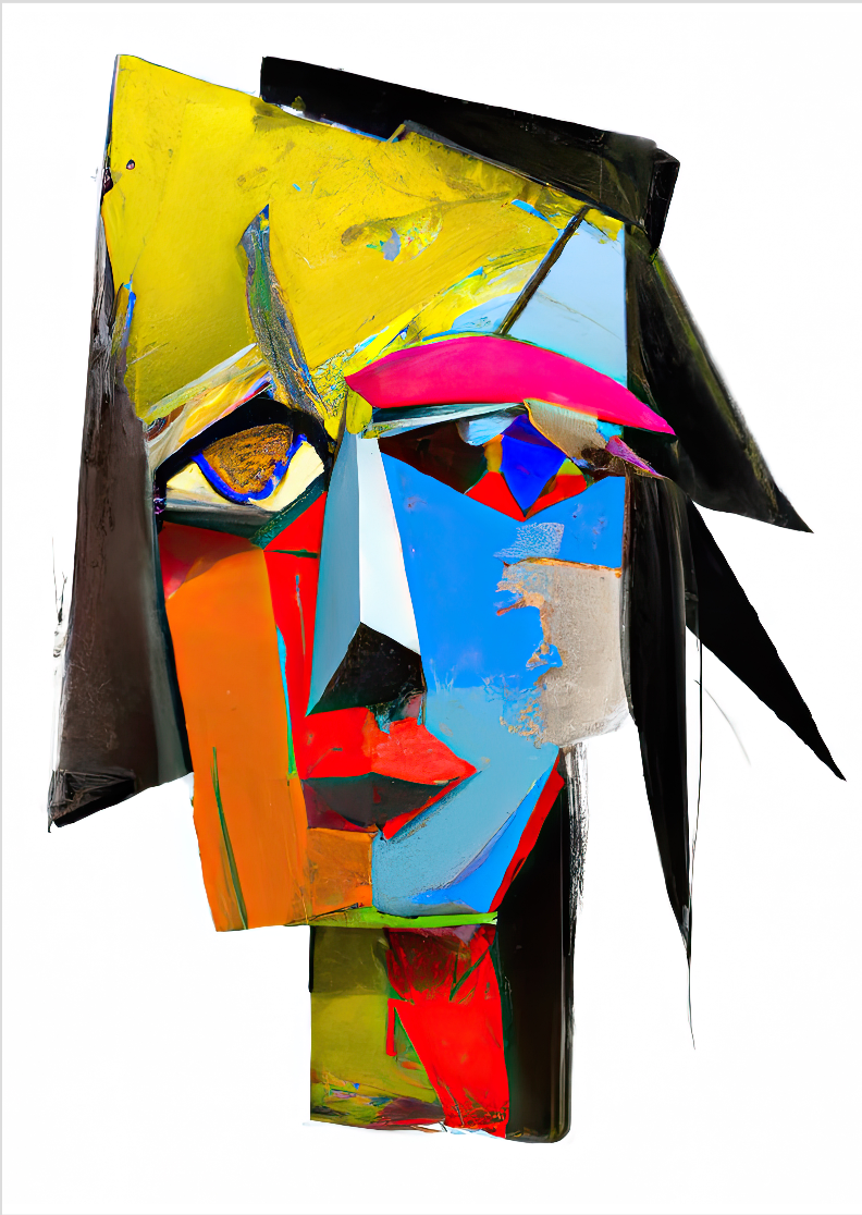 Pôster Pintura Digital - Cabeza 15 - Sem Moldura - Orientação Retrato - Tamanhos: A0, A1 e A2 - Fine Art