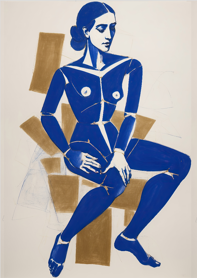 Pôster Desenho - Série Formas Disformes 11 - Koz Palma - Sem Moldura - Orientação Retrato - Tamanho: A2 - Fine Art