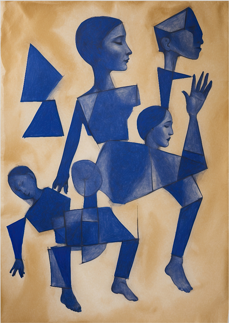 Pôster Desenho - Série Formas Disformes 12 - Koz Palma - Sem Moldura - Orientação Retrato - Tamanho: A2 - Fine Art