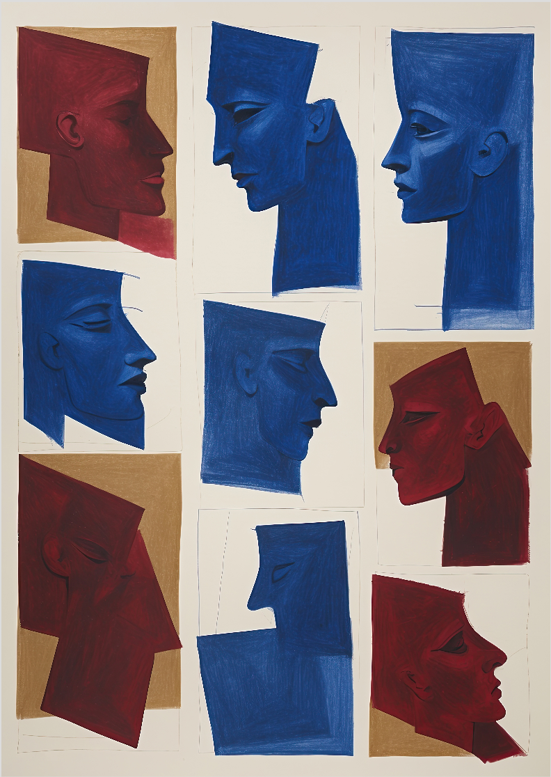 Pôster Desenho - Série Formas Disformes 14 - Koz Palma - Sem Moldura - Orientação Retrato - Tamanho: A2 - Fine Art