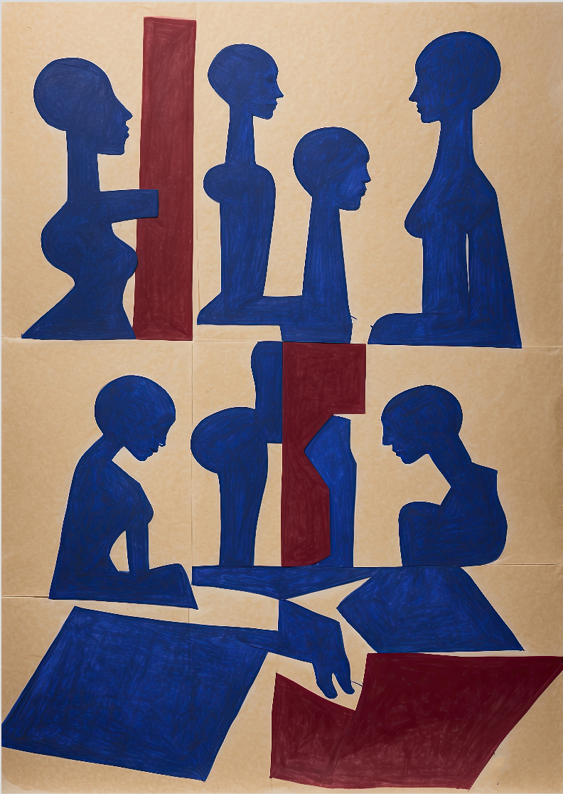 Nome do produto: Pôster Desenho - Série Formas Disformes 21 - Koz Palma - Sem Moldura - Orientação Retrato - Tamanho: A2 - Fine Art