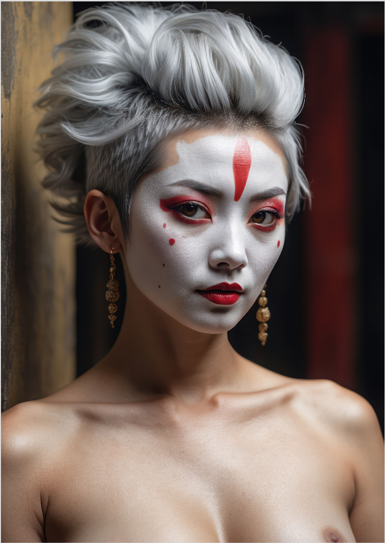 Pôster Foto Ilustração Artística - Gin - Nu 14 - Sem Moldura - Orientação Retrato - Tamanhos: A, A1, A2 e A3 - Fine Art