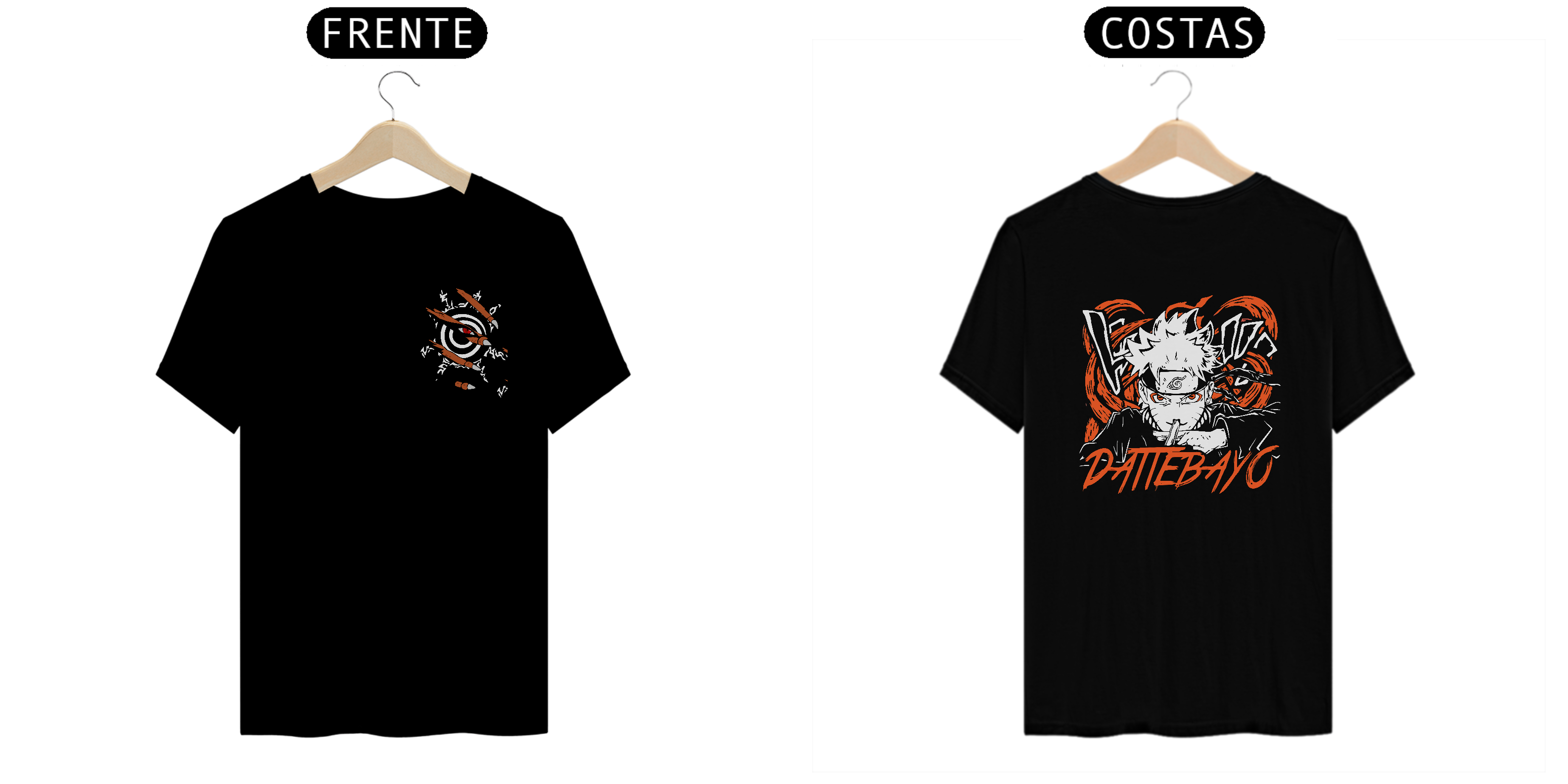 Nome do produto: Naruto - Kurama e Naruto - Camisa Quality Storm