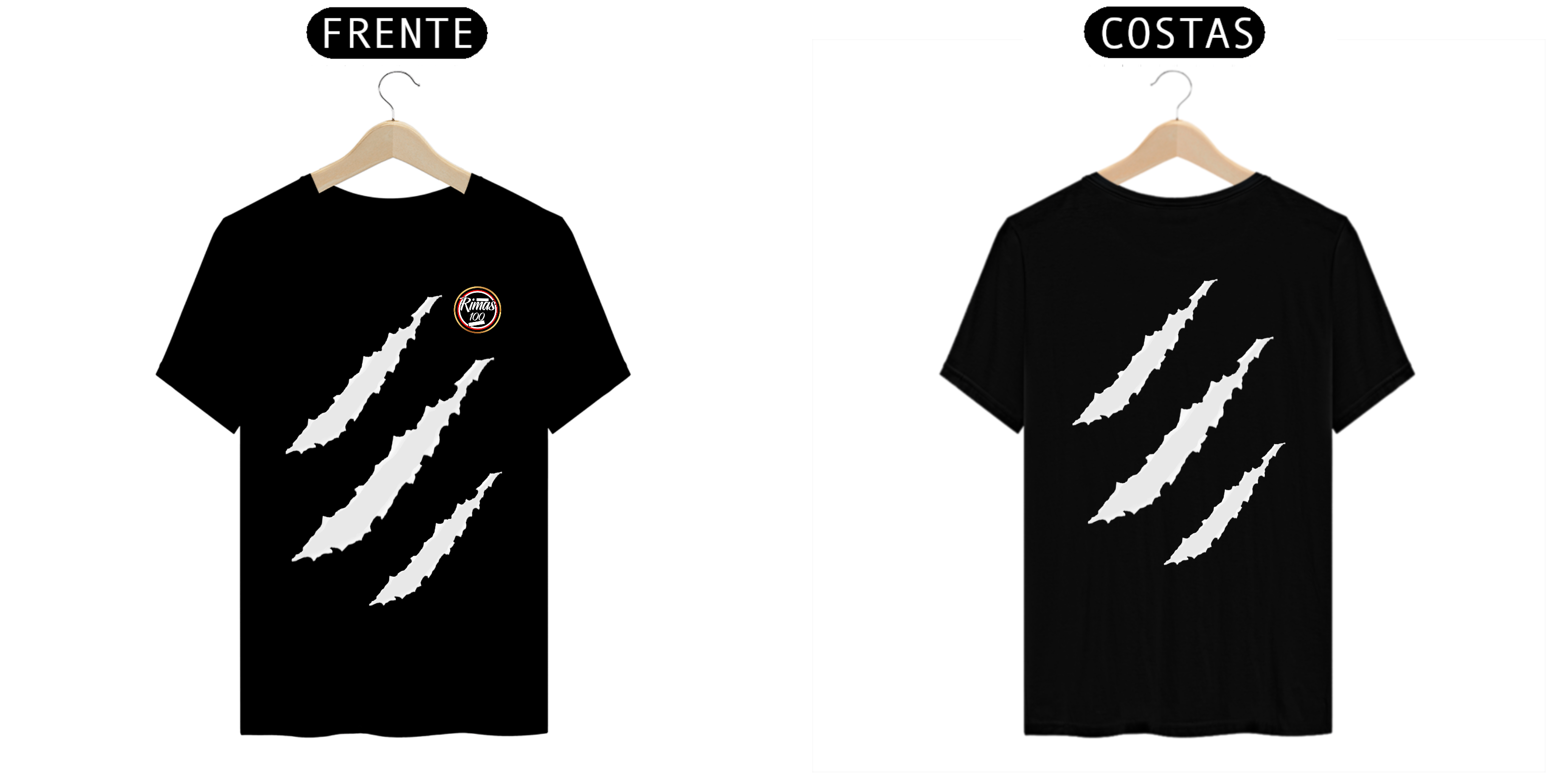 Nome do produto: CAMISA RIMAS RASGADA  PRETA