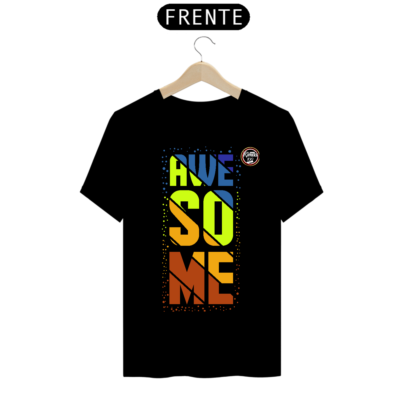 Nome do produto: CAMISA AWESOME RIMAS 100