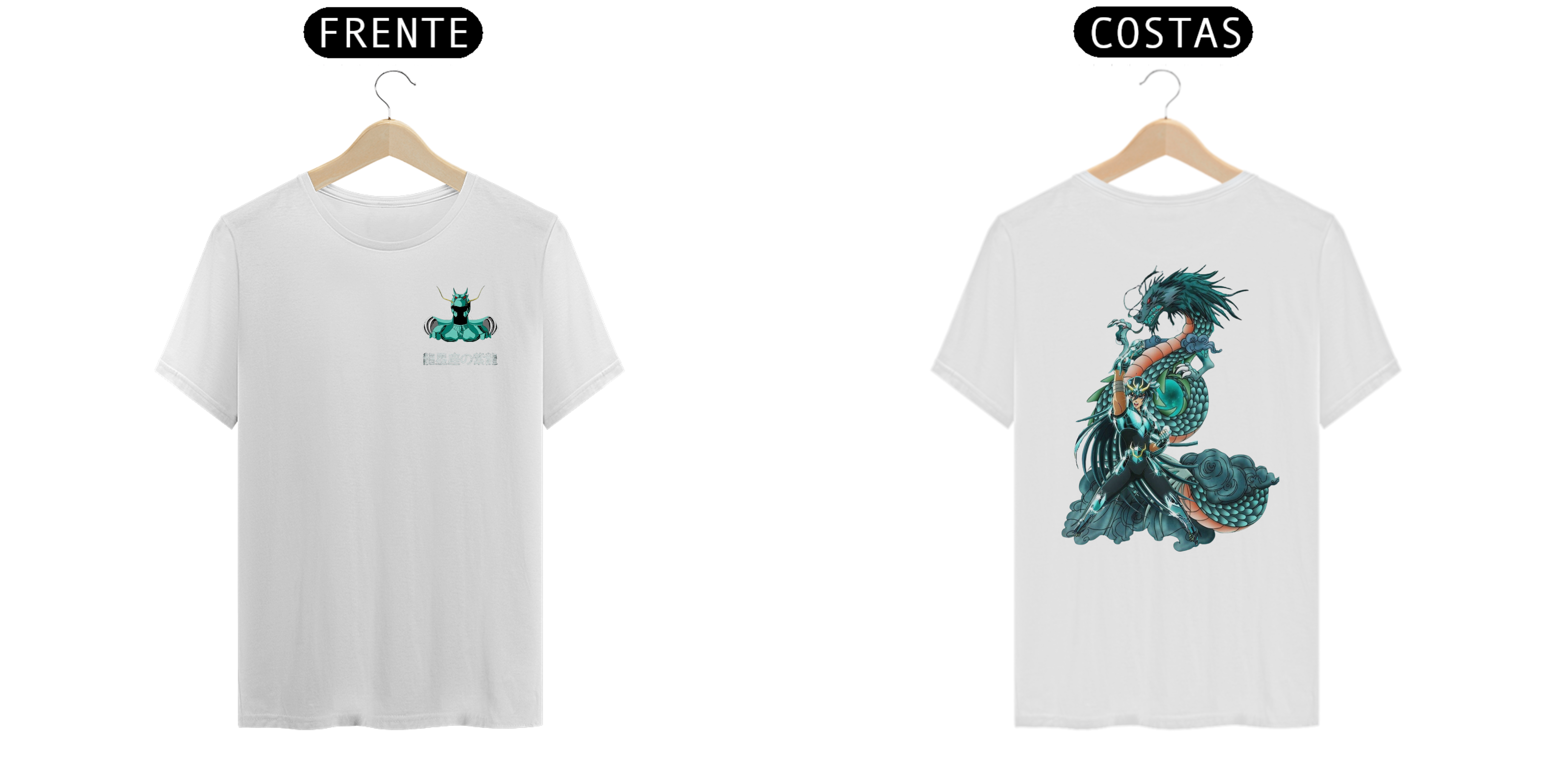 Nome do produto: Camiseta Premium Shiryu Cavaleiros do Zodiaco