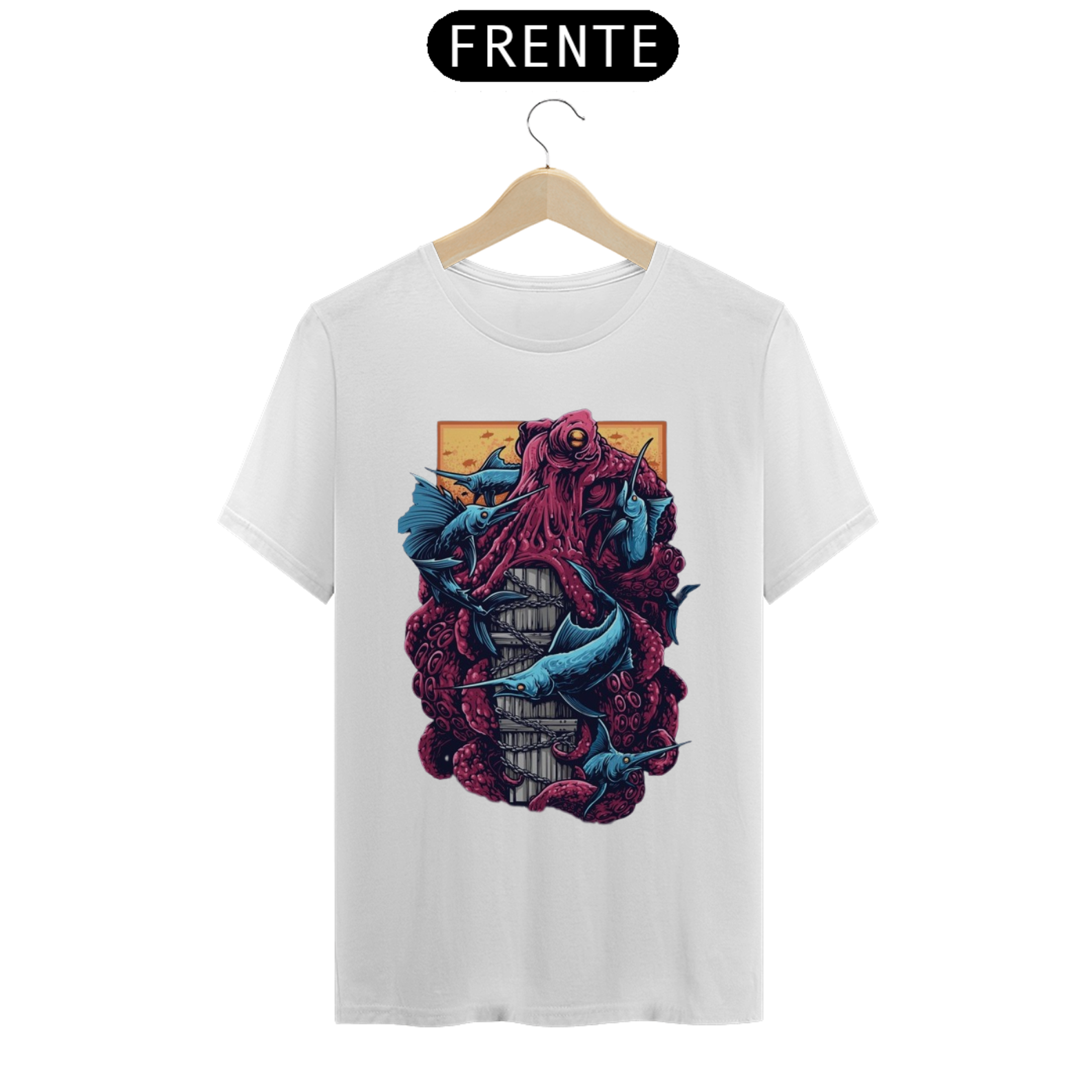 Nome do produto: Camiseta Premium Psycodelic Fish