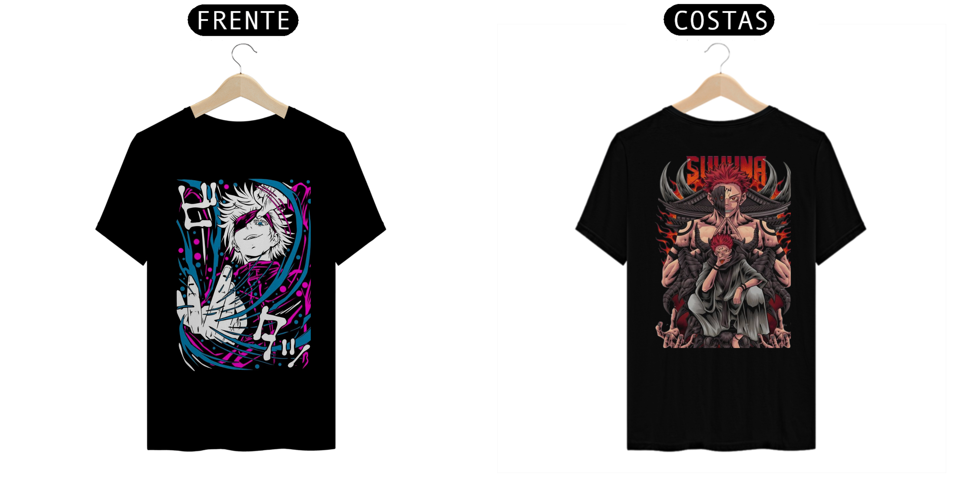 Nome do produto: Camiseta Premium Jujutsu Kaisen Gojo Sukuna