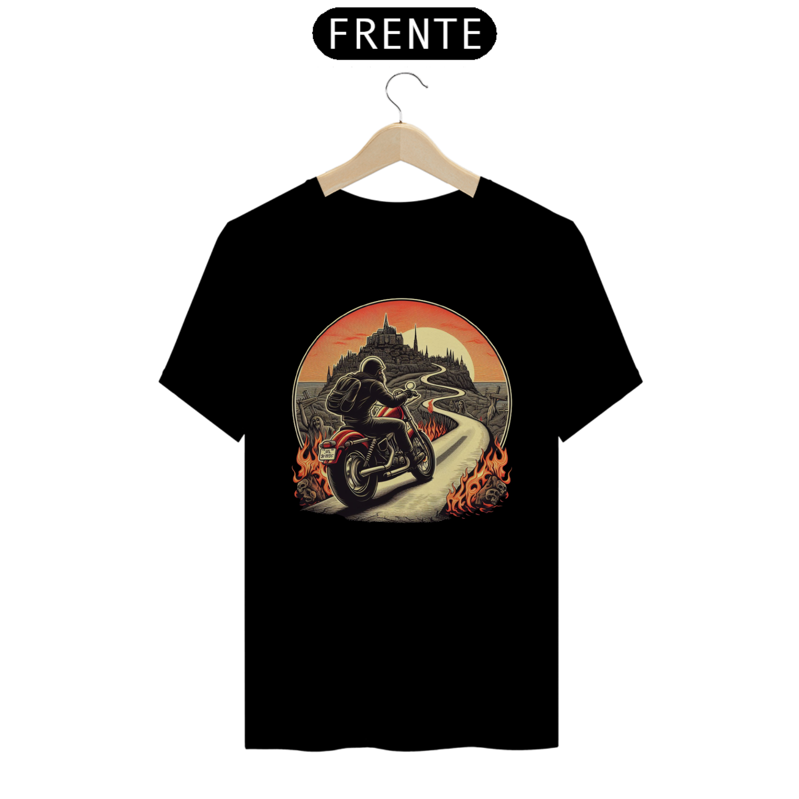 Nome do produto: CAMISETA ROAD TO HELL