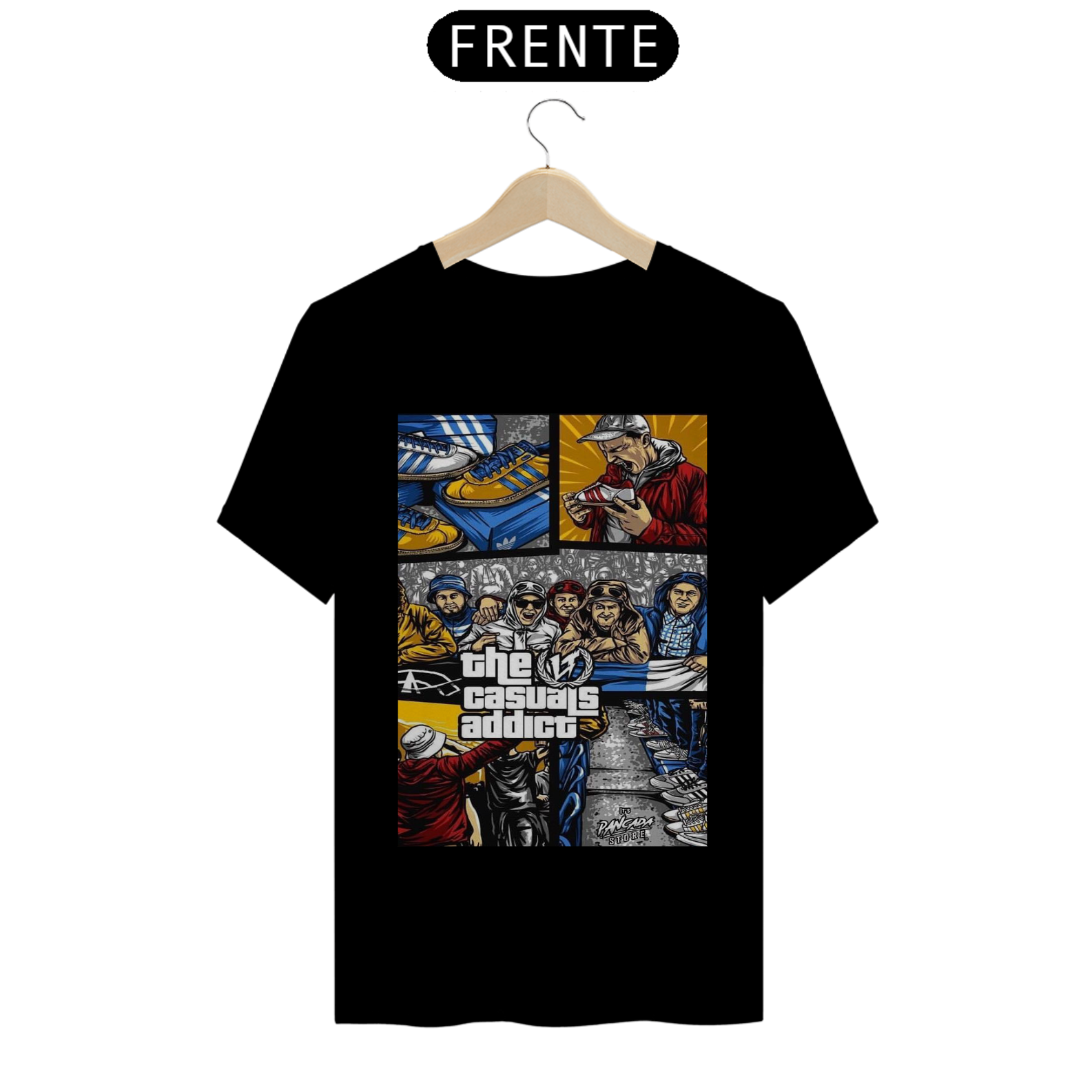 Nome do produto: CAMISETA CASUAL ADDICT - QUALITY