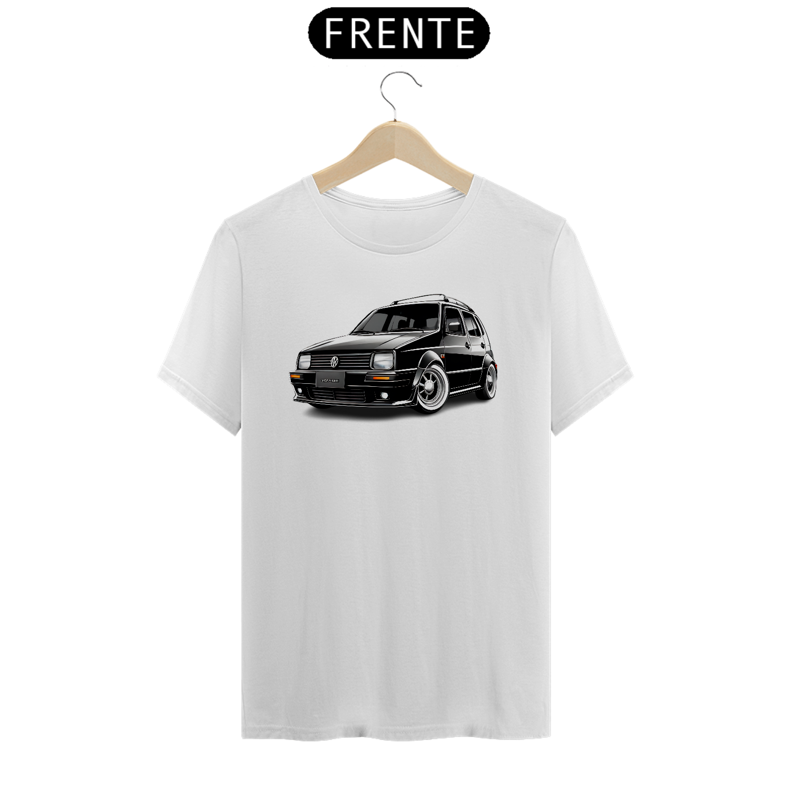 Nome do produto: T-shirt Masculina - Carro Preto