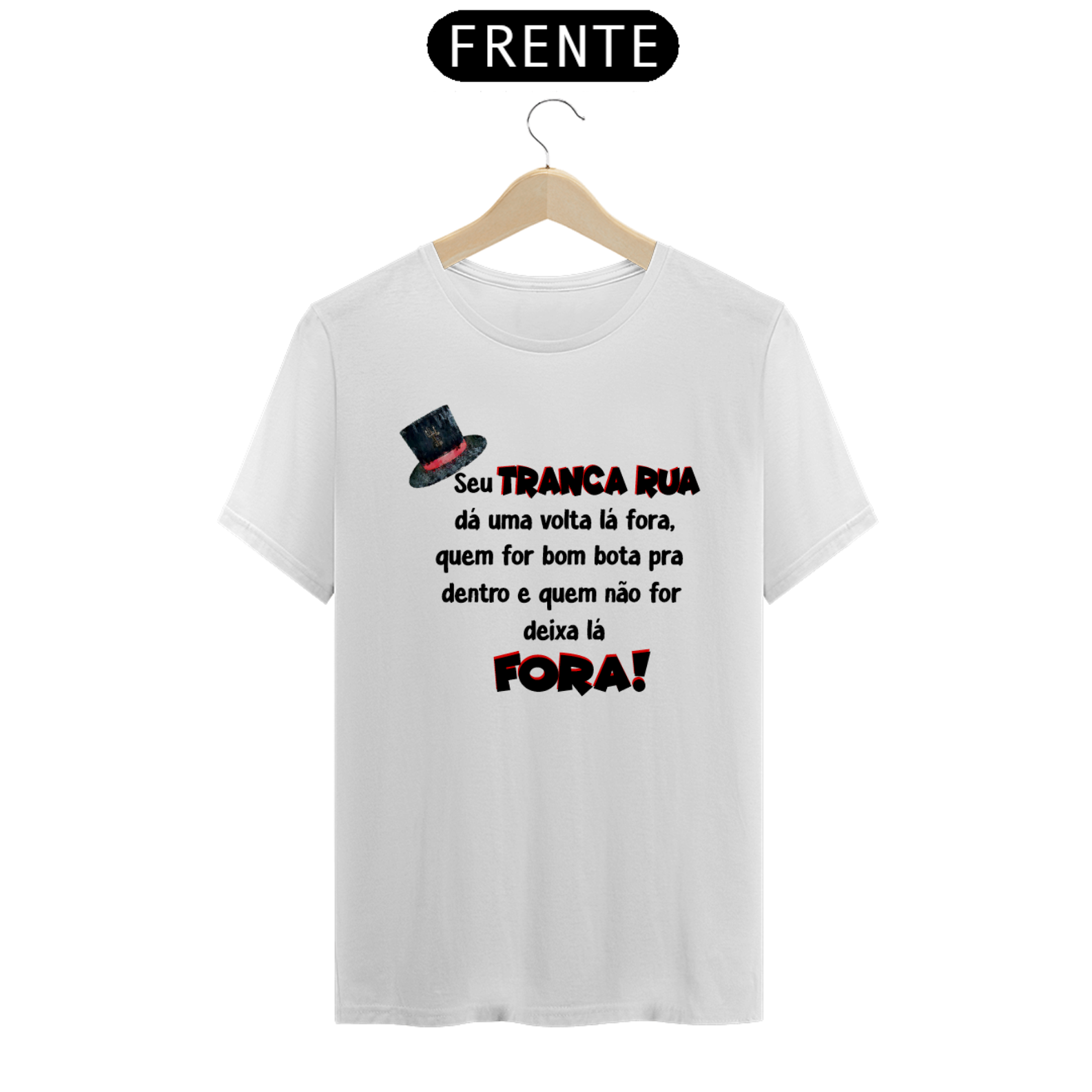 Nome do produto: CAMISETA TRANCA RUA