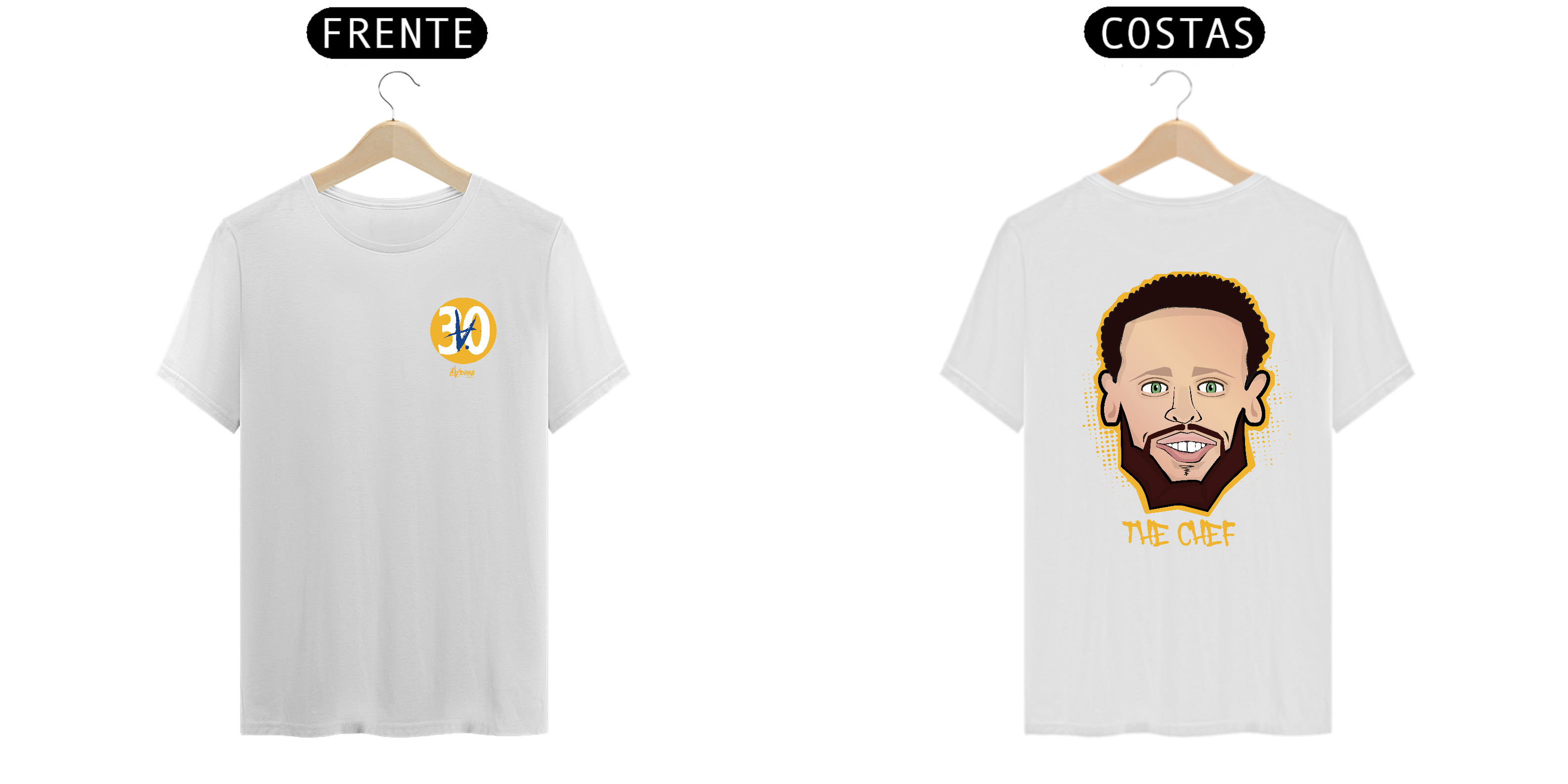 Nome do produto: CAMISETA THE CHEF PRIME  (frente e costas)