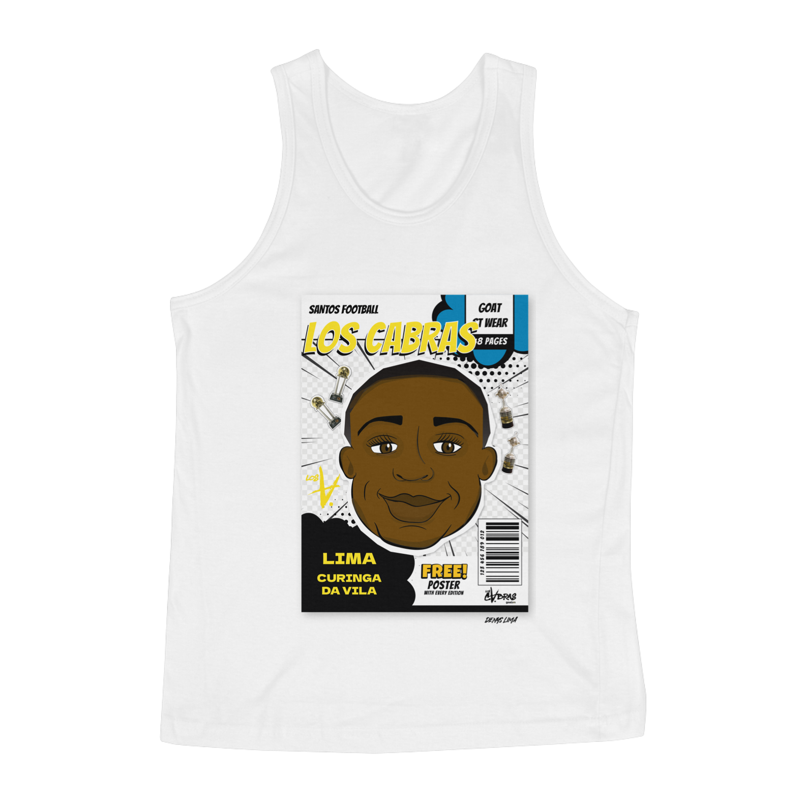 Nome do produto: CAMISETA REGATA -  CURINGA DA VILA CAPA REVISTA