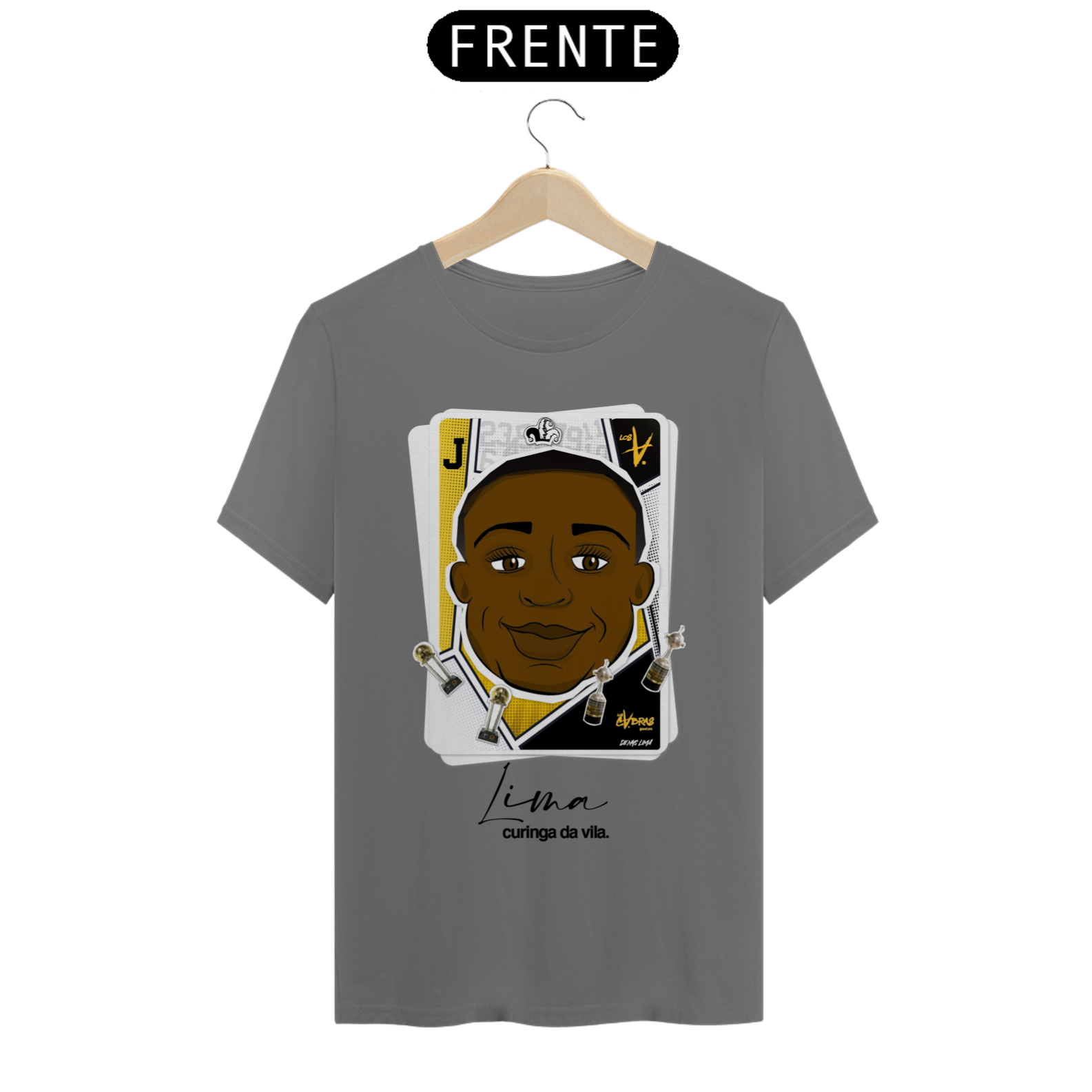 Nome do produto: CAMISETA LIMA CURINGA DA VILA - ESTONADA