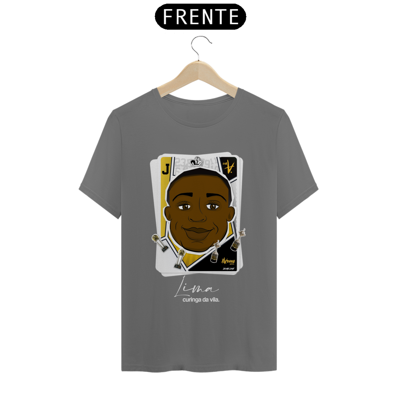 Nome do produto: CAMISETA LIMA CURINGA DA VILA - ESTONADA