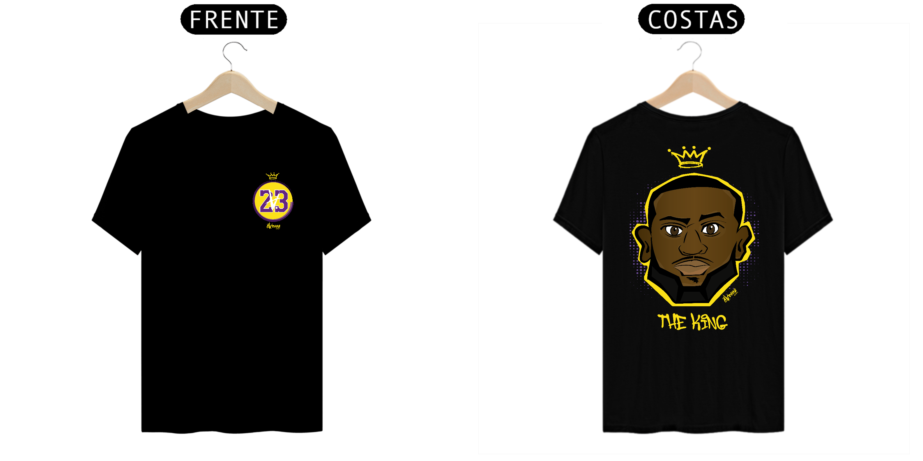 Nome do produto: CAMISETA THE KING - PRIME (frente e costas)