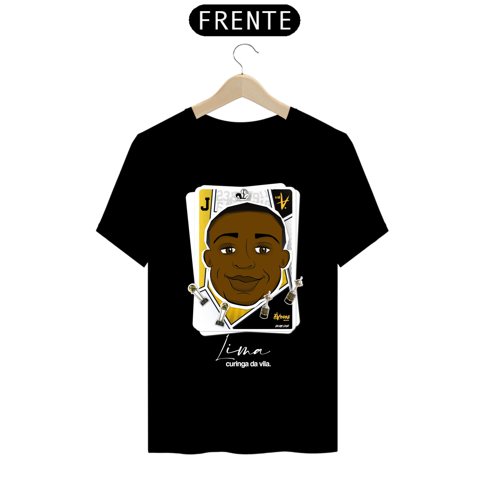 Nome do produto: CAMISET - LIMA CURINGA DA VILA - PRIME PRETA