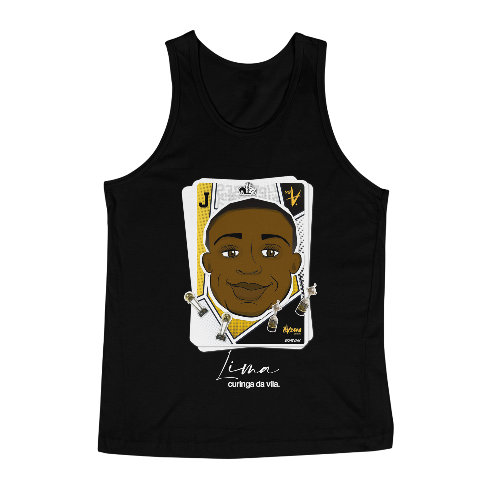 Nome do produto: CAMISETA REGATA - LIMA CURINGA DA VILA