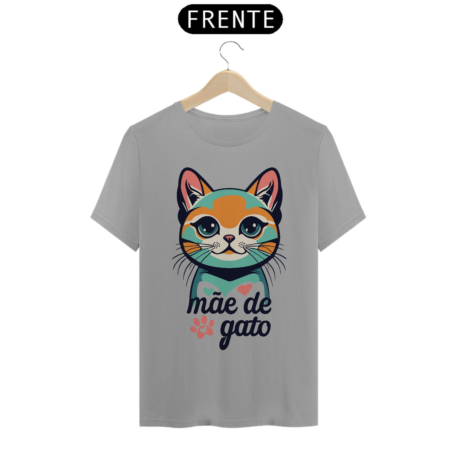 Nome do produto: CAMISETA MÃE DE GATO