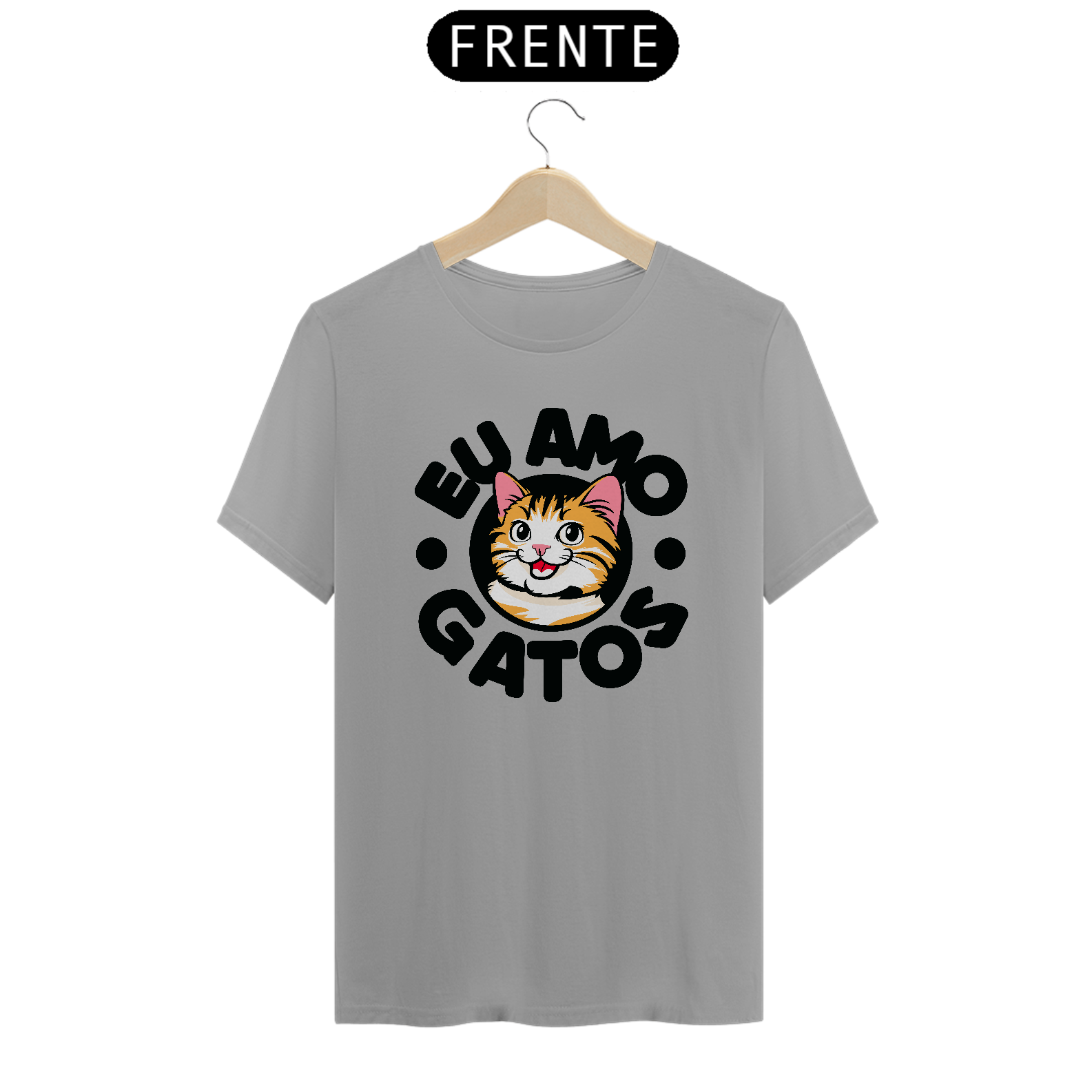 Nome do produto: CAMISETA EU AMO GATOS