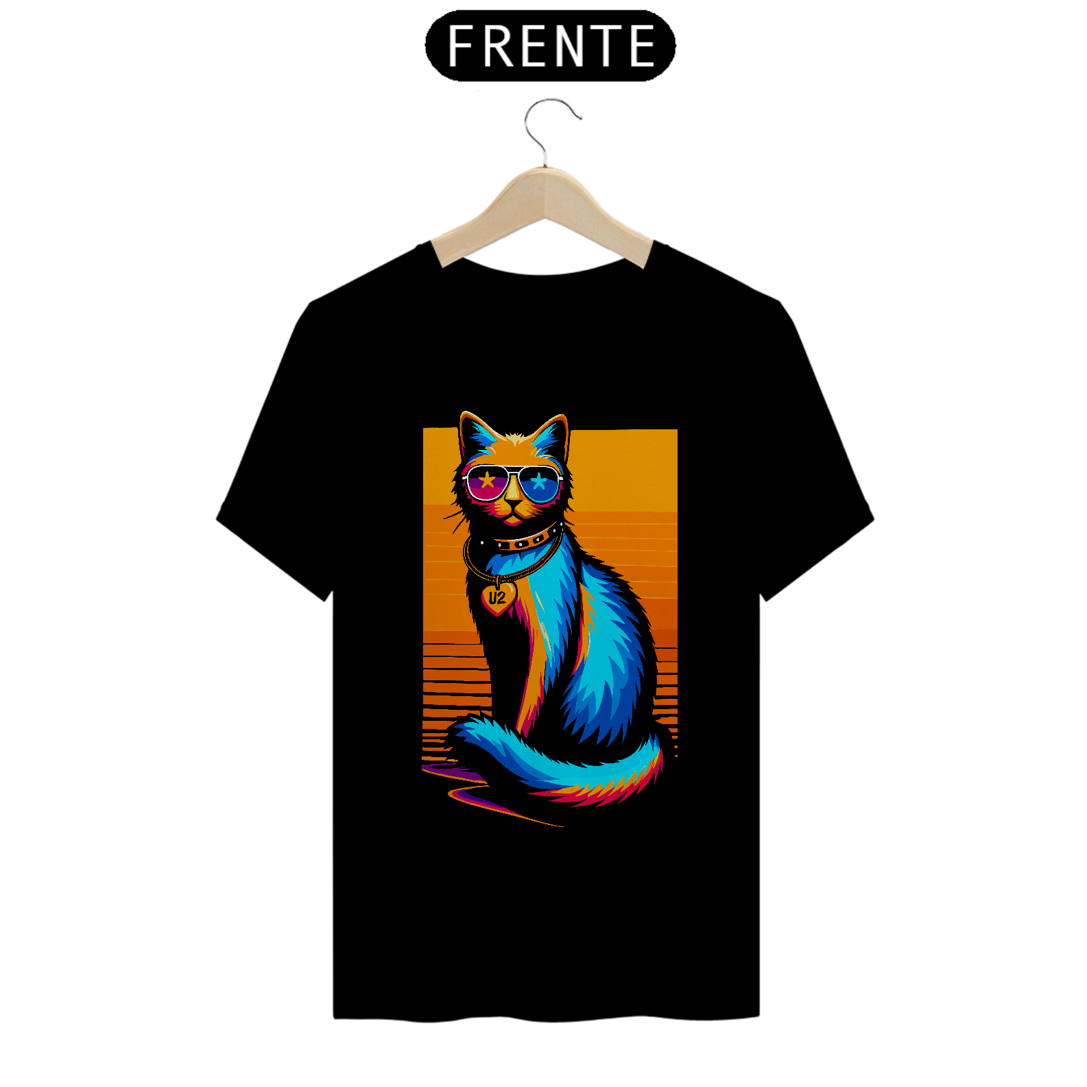 Nome do produto: CAMISETA U2 CAT